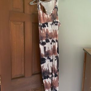 SHEIN Tie dye racer back bodycon dress